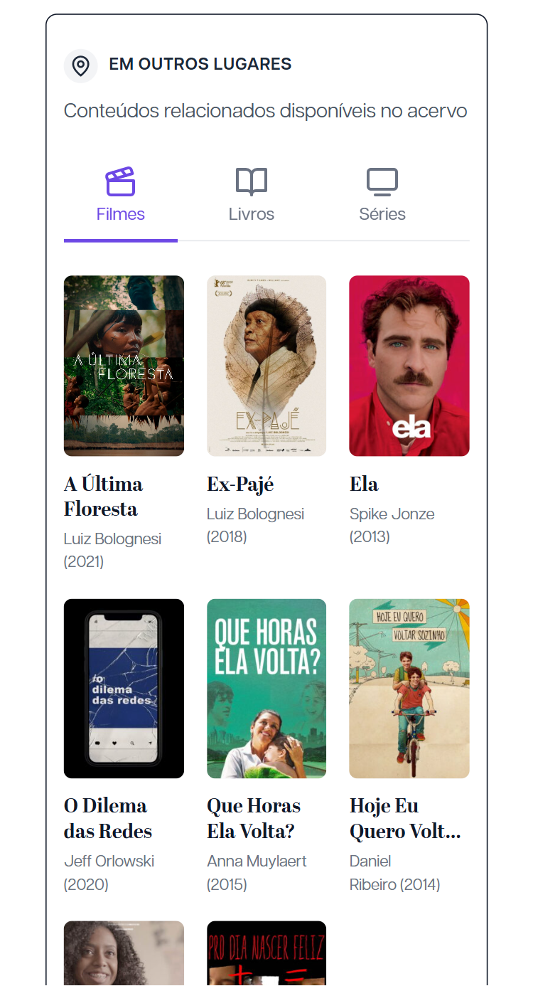 Em outros lugares: acervo de filmes, séries e livros do Nota Edu